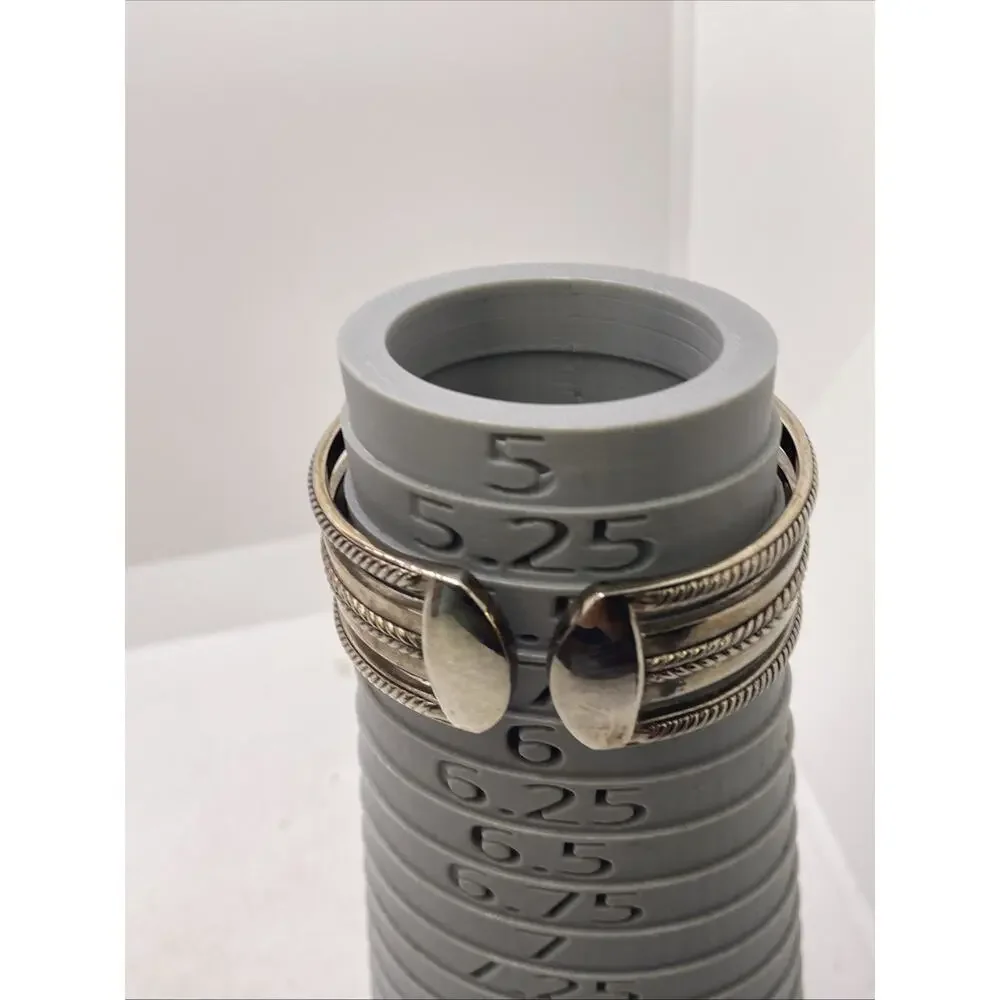 Womens Silver Cuff Bangle Watch Works New Battery